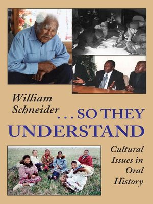 cover image of So They Understand